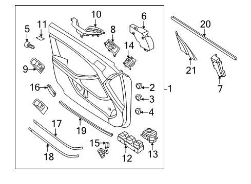 2013 Kia Optima Fuel Door Switch Assembly-Ims Control Diagram for 932502T000MB2