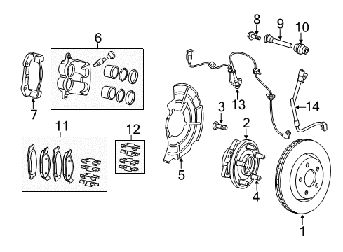 2009 Jeep Grand Cherokee Front Brakes Shield-Splash Diagram for 5290651AA