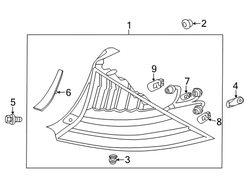 2014 Honda CR-Z Bulbs Taillight Assy., L. Diagram for 33550-SZT-A11