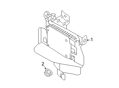 2018 Hyundai Elantra Lane Departure Warning Unit Assembly-Bsd, RH Diagram for 95821-F2001