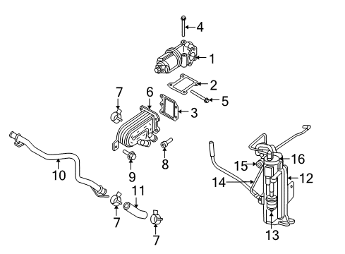 2005 Jeep Liberty Emission Components Bolt-HEXAGON FLANGE Head Diagram for 68027634AA