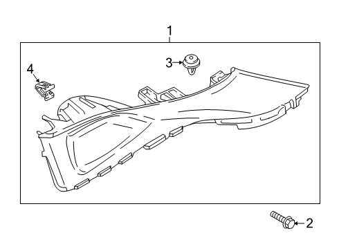 2021 Hyundai Kona Electric Interior Trim - Quarter Panels Trim Assembly-RR Pillar UPR LH Diagram for 85850-J9001-TRY