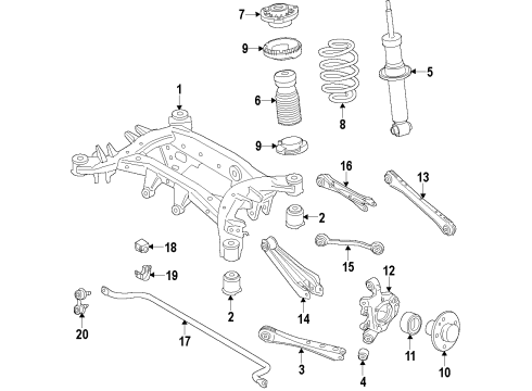 2016 BMW X3 Rear Suspension Components, Lower Control Arm, Upper Control Arm, Ride Control, Stabilizer Bar REAR COIL SPRING Diagram for 33536787201