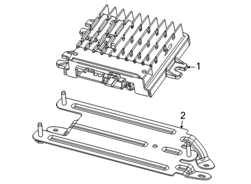 2021 Jeep Grand Cherokee L Electrical Components CENTRAL ADAS DECISION Diagram for 4672797AP