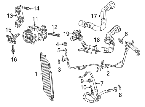 2016 Dodge Dart Switches & Sensors Bolt-HEXAGON FLANGE Head Diagram for 6509154AA