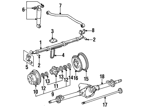1988 Jeep Cherokee Rear Brakes Wheel Cylinder-Wheel Diagram for 4761749AB