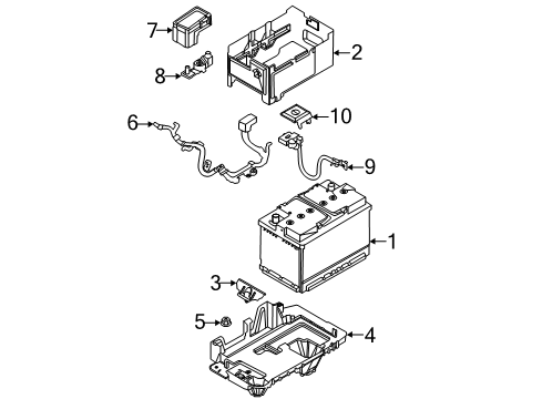 1993 Hyundai Elantra Drive Axles - Front Boot Kit-Front Axle Differential Side Diagram for 49506-28C01