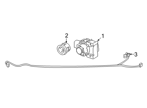 2018 Toyota 4Runner Parking Aid Wire Harness Diagram for 82112-35080