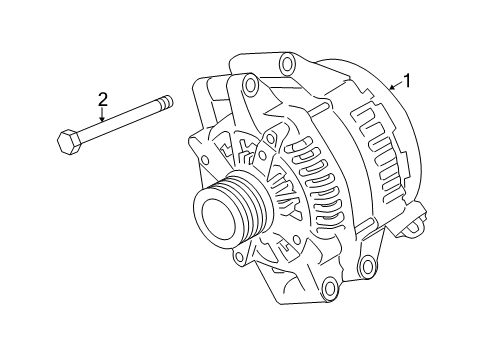 2011 BMW 535i xDrive Alternator Exchange Alternator Diagram for 12317600771