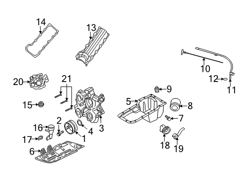 2007 Mitsubishi Raider Filters Indicator-Engine Oil Level Diagram for 53021003AC