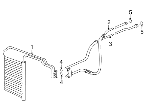 1995 BMW 740i Oil Cooler Engine Oil Cooler Diagram for 17211435812