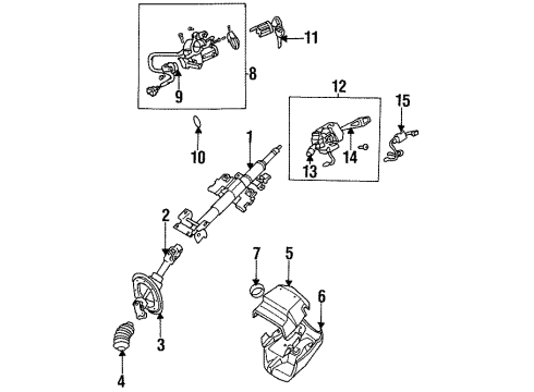 1994 Mitsubishi Galant Ignition Lock Switch Switch Diagram for MR159726