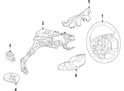 2019 Ford Transit-350 HD Steering Column & Wheel, Steering Gear & Linkage Lower Boot Diagram for BK2Z-3C611-A