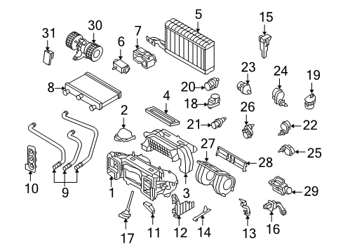 2009 BMW 650i Air Conditioner Suction Pipe Diagram for 64509181828
