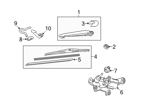 2013 Toyota Matrix Wiper & Washer Components Washer Hose Diagram for 90068-45001