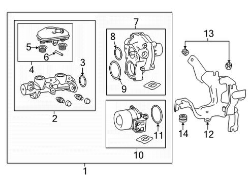 2022 Honda CR-V Dash Panel Components BRACKET ASSY-, TMOC Diagram for 57315-TMB-H00
