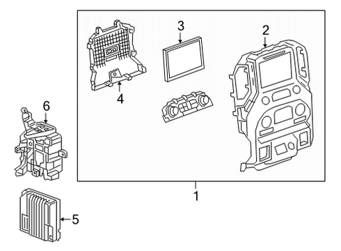 2020 GMC Sierra 2500 HD Sound System Receiver Diagram for 84829129