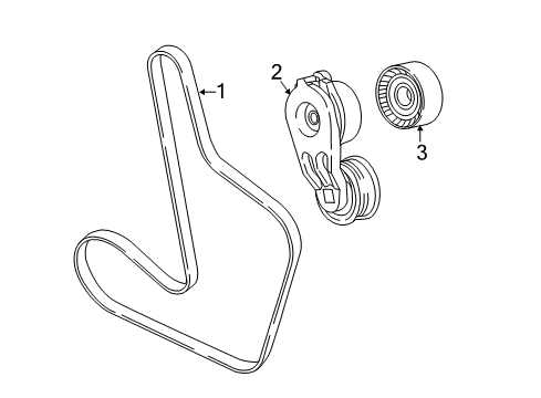 2021 Chrysler Pacifica Belts & Pulleys Belt-SERPENTINE Diagram for 5281296AA