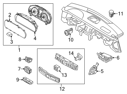 2016 Hyundai Equus Parking Brake Brake Assembly-Parking Rear, RH Diagram for 58270-3T500