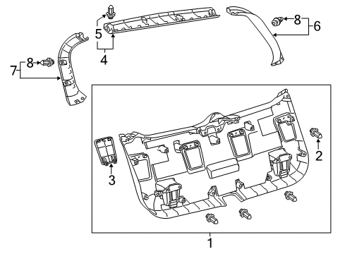 2014 Lexus CT200h Interior Trim - Lift Gate Cover, Back Door Service Hole Diagram for 67765-76010-C0