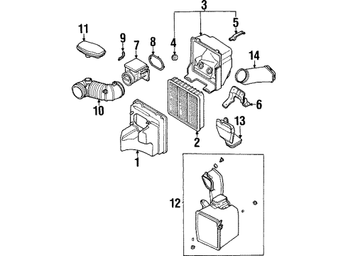 1997 Mitsubishi Mirage Filters Clip-Wiring Diagram for MB113038