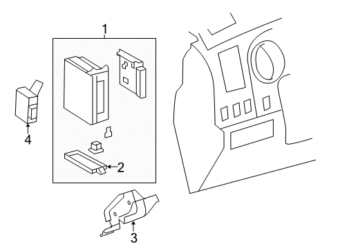 2016 Toyota Tundra Flashers Junction Block Cover Diagram for 82672-0C091