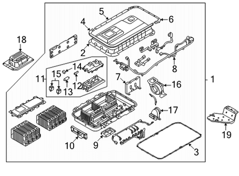 2021 Hyundai Santa Fe Battery Bolt Diagram for 11277-08256-B