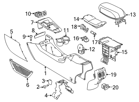 2014 Jeep Cherokee Console Outlet-Inverter Diagram for 68141872AA