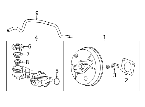 2020 Acura ILX Dash Panel Components MASTER CYLINDER Diagram for 46100-TV9-A03