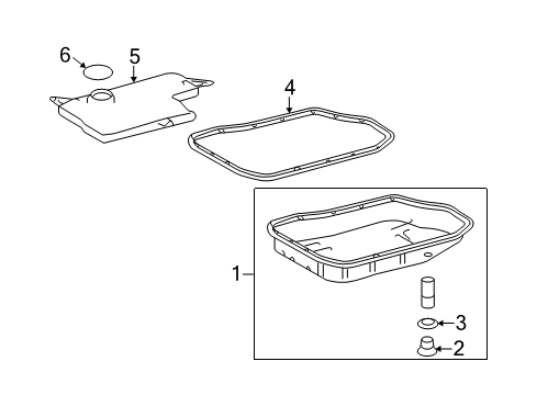 2013 Lexus RX350 Automatic Transmission STRAINER Assembly, Oil Diagram for 35330-48010