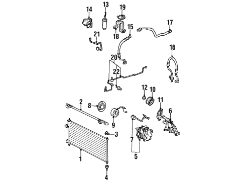 1996 Honda Accord Switches & Sensors Pipe, Suction Diagram for 80321-SV7-A11