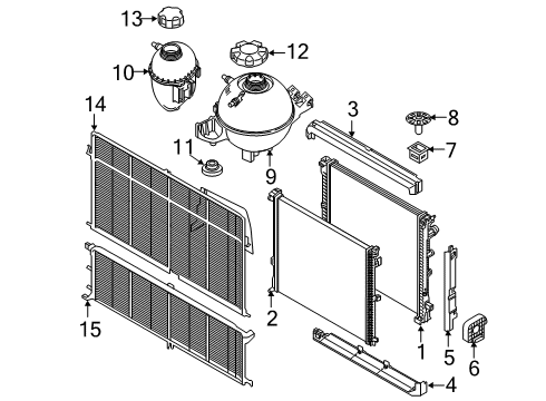 2020 BMW X3 Radiator & Components RADIATOR Diagram for 17118642743