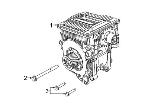 2022 Ram 1500 Alternator ENGINE Diagram for 68438054AE