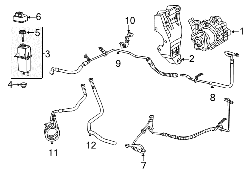 2016 Ram ProMaster 2500 P/S Pump & Hoses, Steering Gear & Linkage Line-Power Steering Return Diagram for 68254121AA