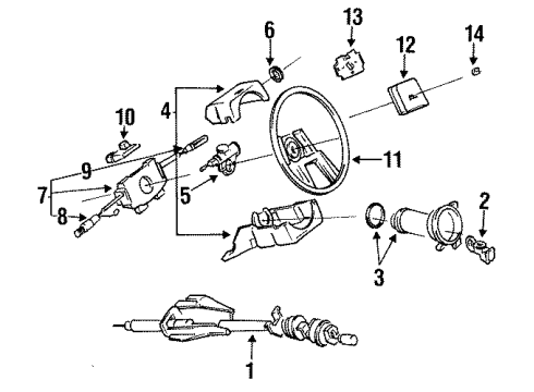 1985 Nissan Maxima Switches Switch ASY WIPER Diagram for 25260-31S00