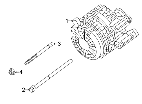 2020 Jeep Wrangler Alternator Screw-HEXAGON Head Diagram for 6512449AA