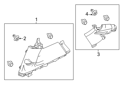 2012 Honda CR-Z Interior Trim - Quarter Panels Garnish Assy., R. Center Pillar *NH361L* (GRAY) Diagram for 84111-SZT-A01ZB