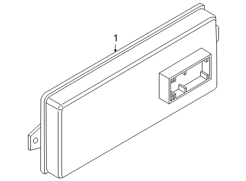 2010 BMW X6 Electrical Components Hybrid Interface Module Diagram for 61359227698