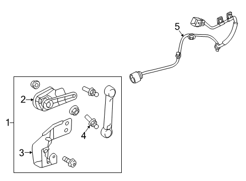 2016 Hyundai Genesis Electrical Components Extension Wire-Headlamp Automatic Leveling Diagram for 92193-B1500