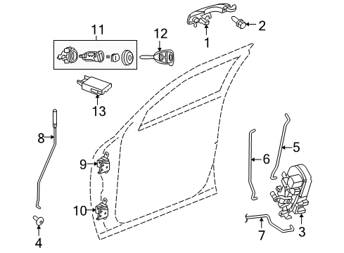 2008 Chrysler 300 Front Door Module-Wireless Ignition Node Diagram for 68210151AB