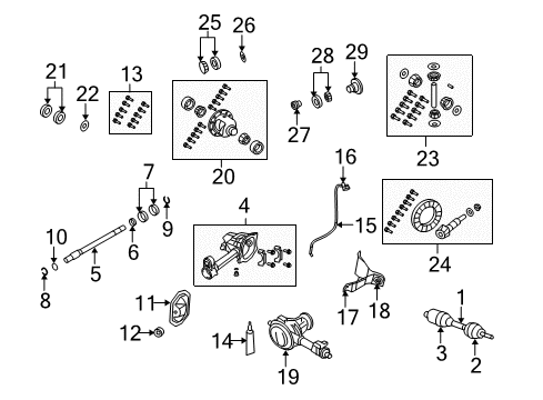 2010 Jeep Liberty Front Axle & Carrier SLINGER-Drive PINION Diagram for 68004073AA