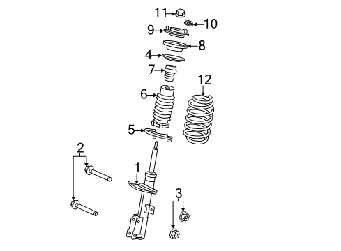 2014 Chrysler 200 Struts & Components - Front Front Coil Spring Diagram for 5272621AG