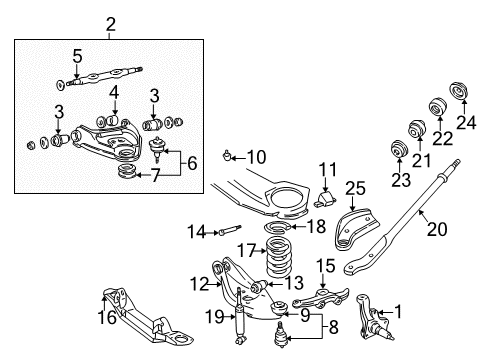 1995 Dodge B3500 Front Suspension Components, Lower Control Arm, Upper Control Arm, Stabilizer Bar KNUCKLE, Steering w/3000, 3300 Lb. Axle, Right Diagram for 52058410