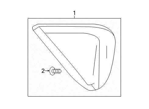 2016 Chevrolet Volt Exterior Trim - Quarter Panel Molding Diagram for 84178722