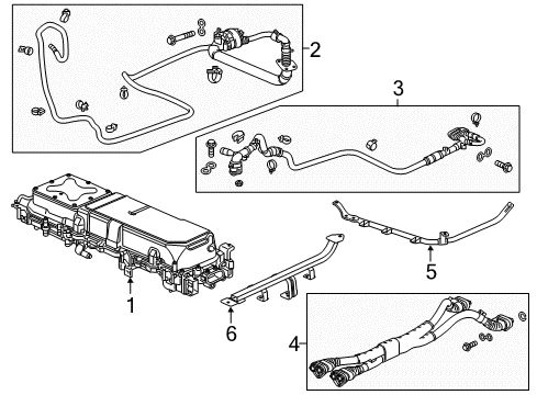 2018 Acura MDX Electrical Components Cable Assembly (Dc) Diagram for 1F110-5WS-A02