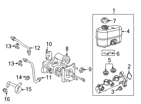 2013 Ram 2500 Hydraulic System Tube-Hydro Boost Pump Port Diagram for 4581758AA