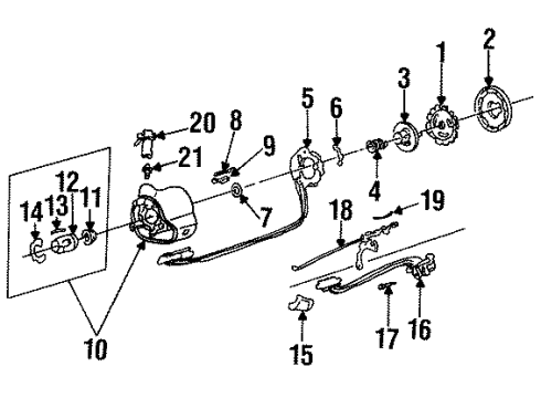 1986 Buick Electra Switches Switch Asm-Headlamp Diagram for 1995226