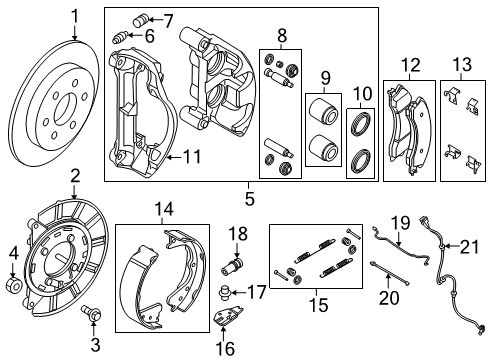 2017 Nissan Titan Parking Brake Cable Assembly Parking, Rear RH Diagram for 36530-EZ00B