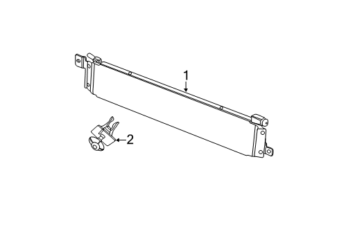 2012 Jeep Grand Cherokee Power Steering Oil Cooler RETAINER-Power Steering Cooler Diagram for 68084182AA