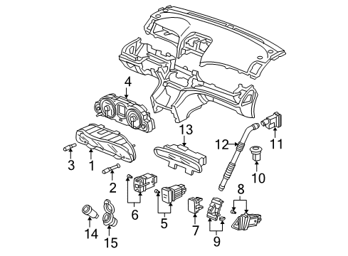 2006 Acura TSX Switches Switch Assembly, Wiper Diagram for 35256-SDA-A11
